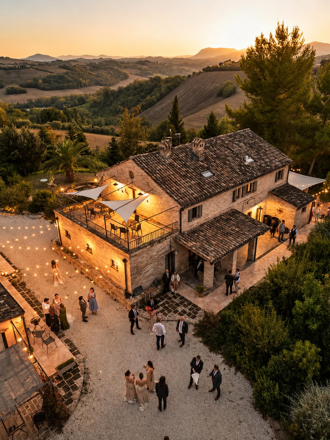 Il Melograno at golden hour